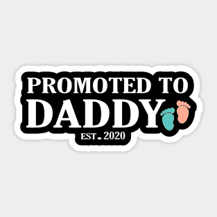 Promoted to daddy est 2020 Sticker